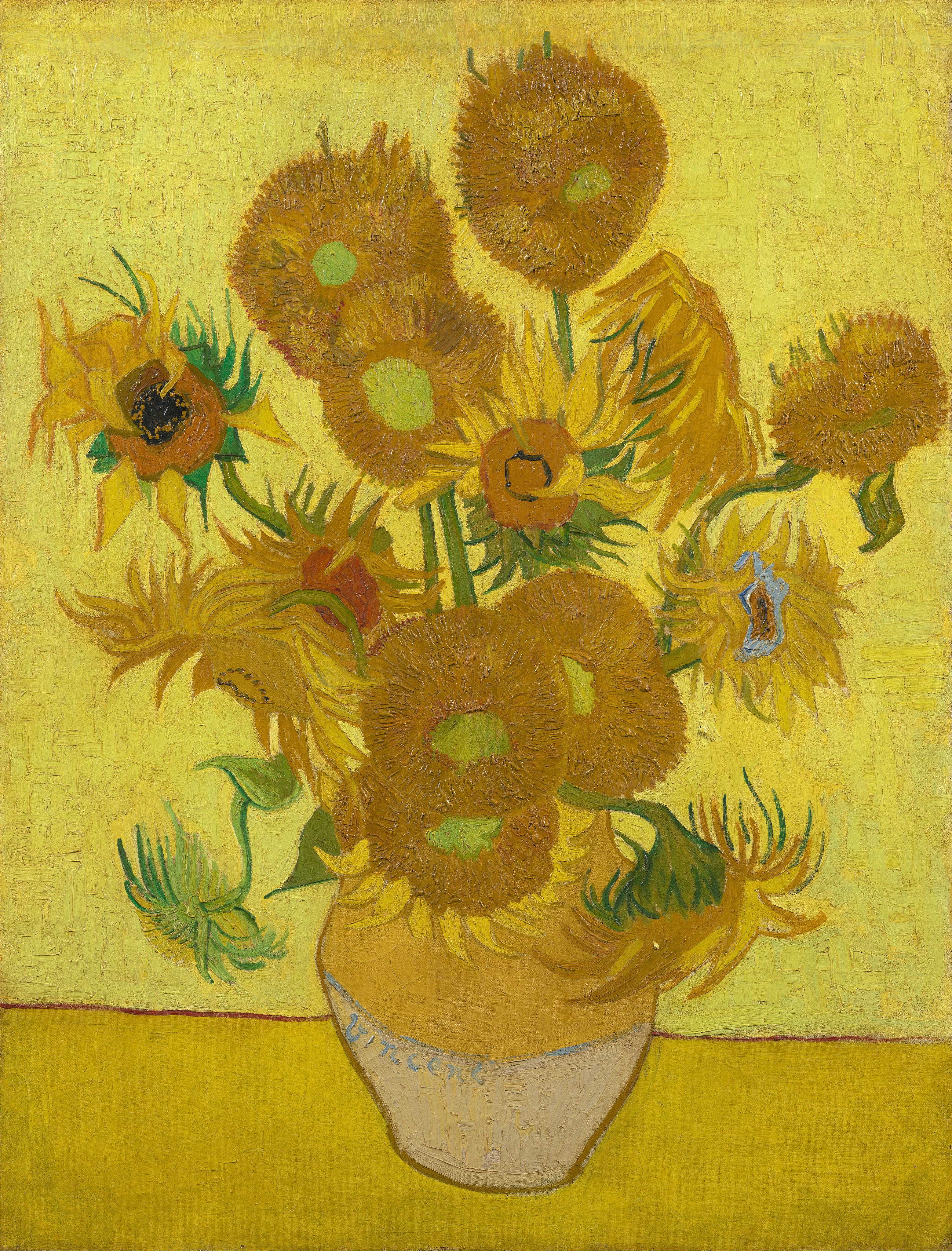 Sunflowers painting by Vincent van Gogh